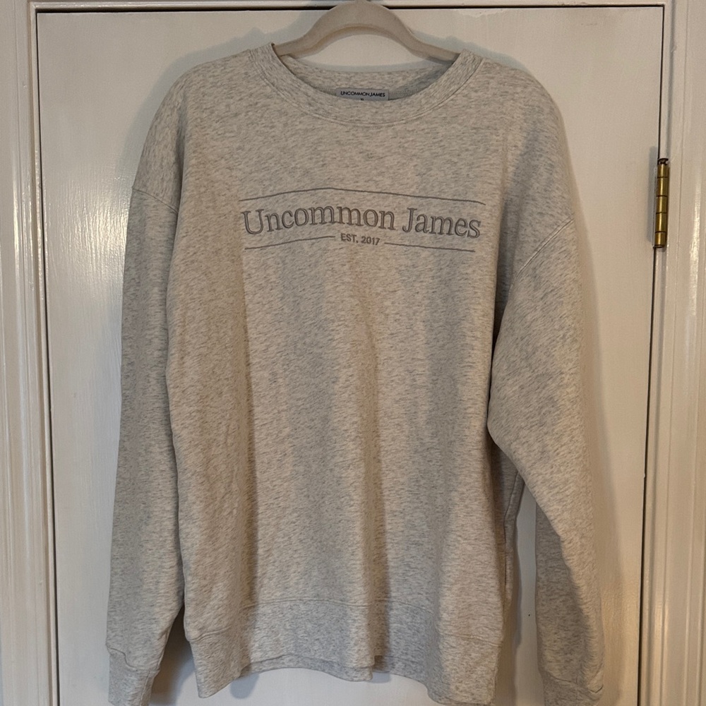 Uncommon James Light Heather Gray Crewneck Sweatshirt